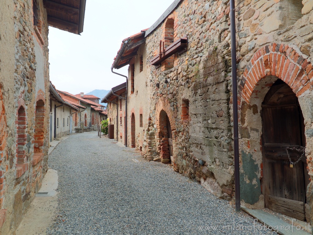 Magnano (Biella, Italy) - Main street of the ricetto